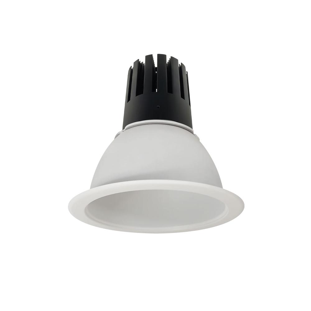 6" Sapphire III Round Open Reflector for Integral EM Test Switch, 4500lm, 3500K, Flood Optic,