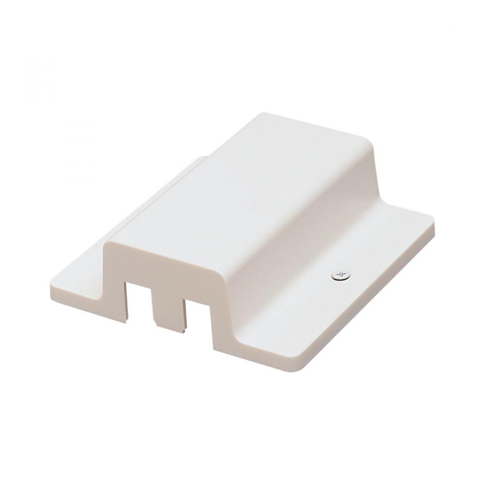 Floating Canopy Feed for Two-Circuit Track, White Finish