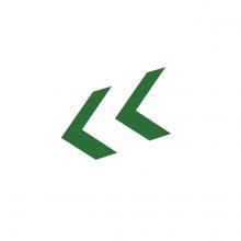 Nora NEXC-G - Replacement Chevron for Edge-lit Exit Sign, Green, Set of 2