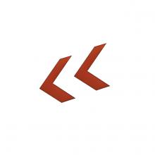 Nora NEXC-R - Replacement Chevron for Edge-lit Exit Sign, Red, Set of 2