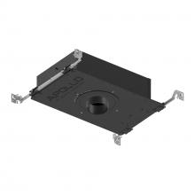 Nora NHAPIC-3R20L34055DC - 3" Apollo Round IC Air-Tight New Construction Housing w/ 1.625" to 2" Ceiling Collar,