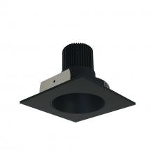Nora NIO-4SNDC50XBB/10 - 4" Iolite LED Square Reflector with Round Aperture, 1000lm / 14W, 5000K, Black Reflector / Black