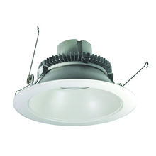 Nora NLCBC2-65135WW/A - 6" Cobalt Click Round Retrofit Reflector, 750lm / 10W, 3500K, White Reflector / White Flange