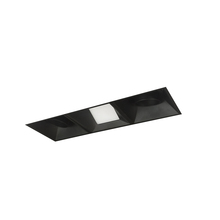Nora NMIOTL-13-NF-AAW-40X-10-B - Iolite MLS 3-Head Trimless Reflector Kit, 4000K, 1000lm, Black Adj. Snoot/Wall Wash Trims
