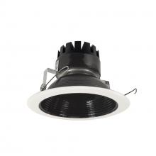 Nora NRM3-62L230NBW - 6" Marquise III Round Baffle, 1500lm, 3000K, Narrow Flood Optic, Black Baffle/White Flange