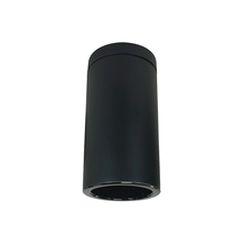 Nora NYLS3-6S1L527NP01BBB - 6" Sapphire III Surface Mount Black Cylinder, Black Reflector/Black Flange, 120V; Phase Dimming,