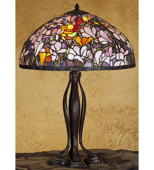 32"H Tiffany Magnolia Table Lamp