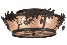 Meyda Blue 68932 - 20"W Oak Leaf & Acorn Flushmount