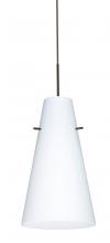 Besa Lighting 1JT-412407-LED-BR - Besa Cierro LED Pendant Opal Matte Bronze 1x9W LED