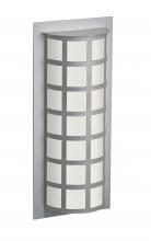 Besa Lighting SCALA20-WA-SL - Besa Outdoor Scala 20 Silver White Acrylic 2x60W A19