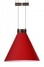 Besa Lighting 1XA-5121RM-BR - Besa Pendant Kani Bronze Ruby Matte 1x50W Halogen