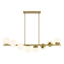 Savoy House 1-6524-8-322 - Turin 8-Light Linear Chandelier in Warm Brass by Dann Foley