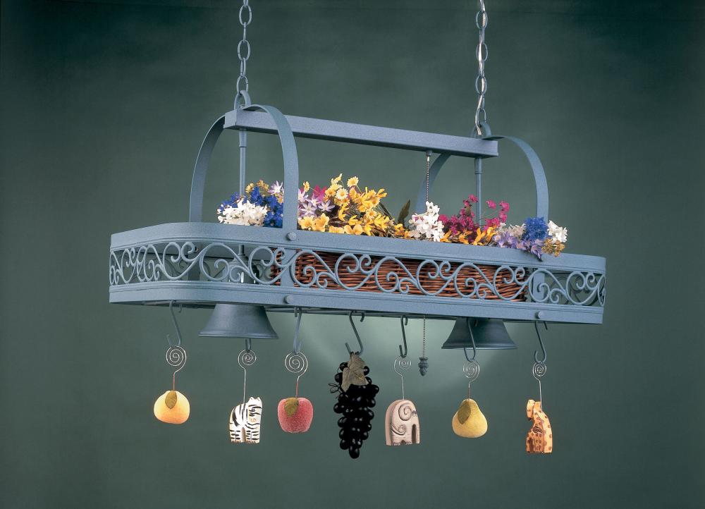 2-LIGHT POT RACK