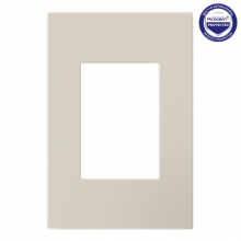 Legrand AWP1G3OM - adorne Oatmeal One-Gang Screwless Wall Plate with Microban