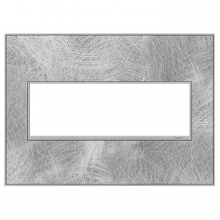 Legrand AWM3GSP4 - adorne Spiraled Stainless Three-Gang Screwless Wall Plate