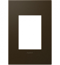 Legrand AWP1G3BR4 - adorne Bronze One-Gang-Plus Screwless Wall Plate