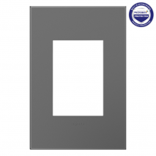 Legrand AWP1G3MG4 - adorne Magnesium One-Gang-Plus Screwless Wall Plate with Microban