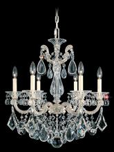 Schonbek 1870 5072-22 - La Scala 6 Light 120V Chandelier in Heirloom Gold with Clear Heritage Handcut Crystal