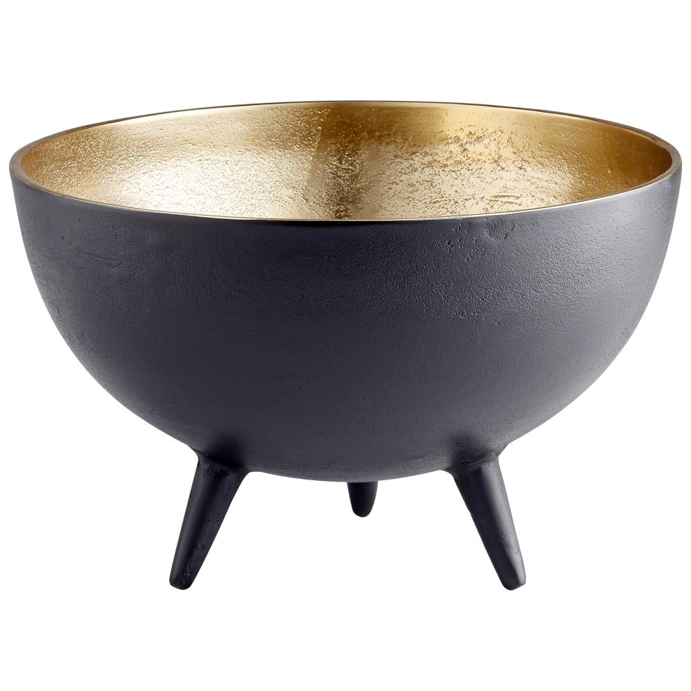 Inca Bowl Matte Black And Gold - Medium