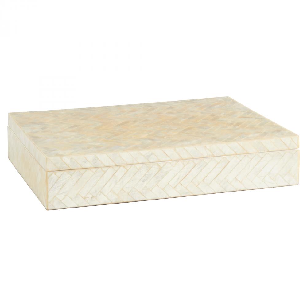 Triton Rectangle Box Designed by J Kent Martin Pearl - Large