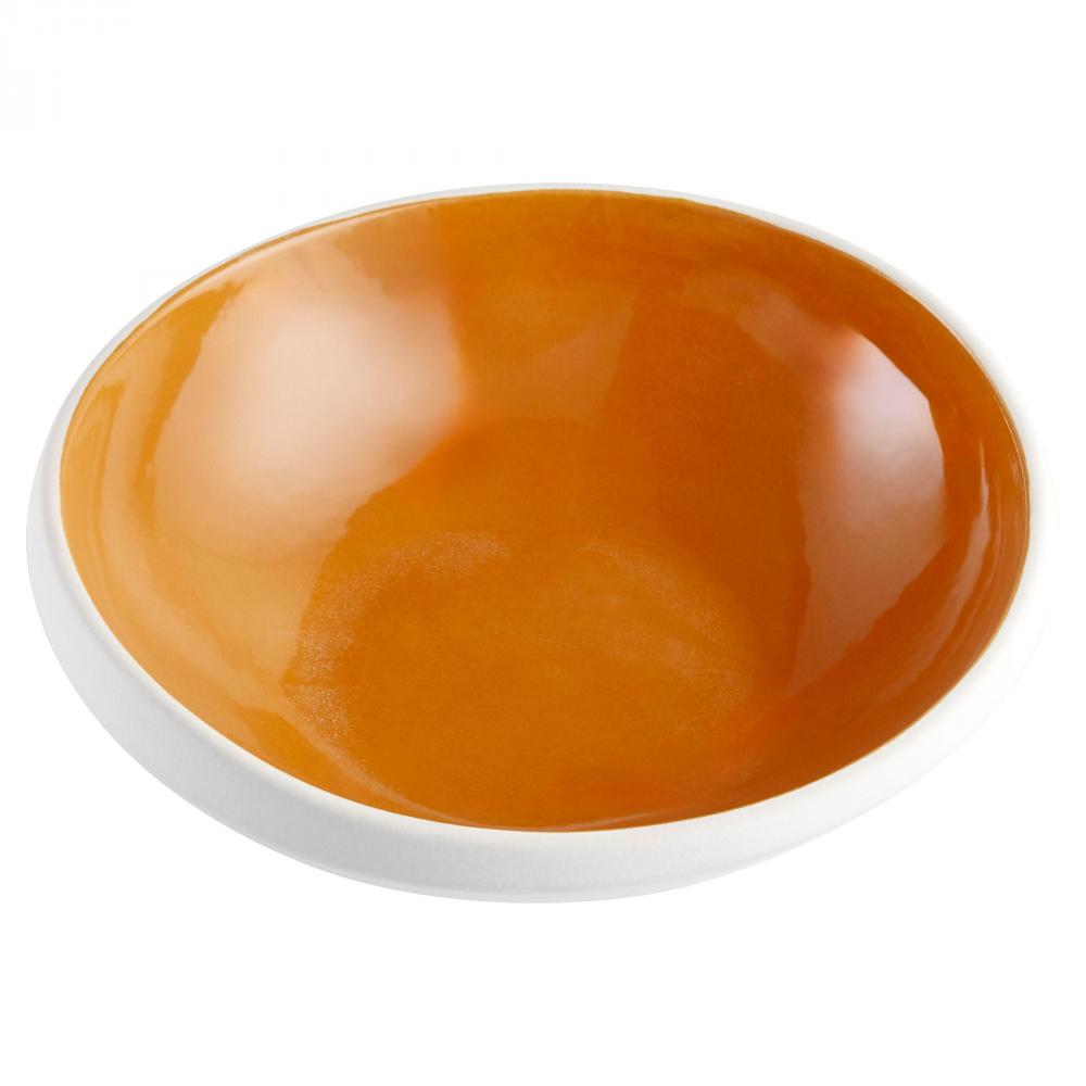 Tricolore Bowl Orange White - Small