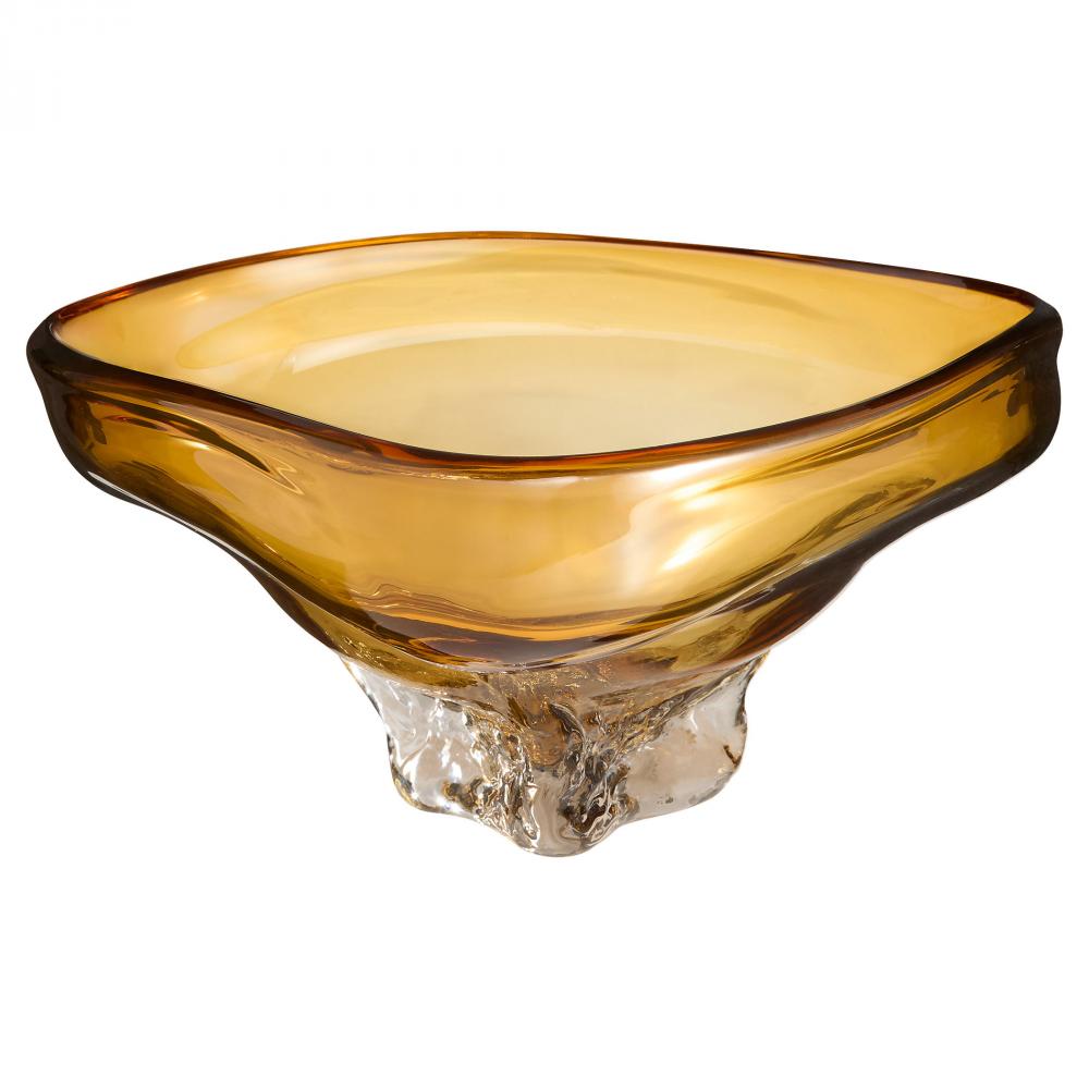 Alistair Bowl Amber Clear - Large