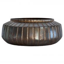 Cyan Designs 11775 - Ribbed Sweater Bowl Designed by Thom Filicia Crystal Bronze