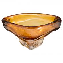 Cyan Designs 12028 - Alistair Bowl Amber Clear - Small