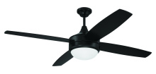 Craftmade PHZ52FB4 - 52" Ceiling Fan w/ 4 Blades, LED Light Kit & Wall Control