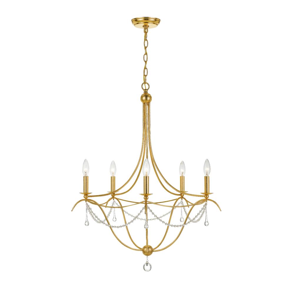 Metro 27.5'' Antique Gold Chandelier