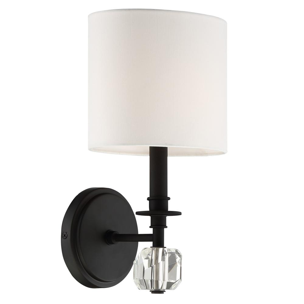 Chimes 8'' Black Forged Sconce