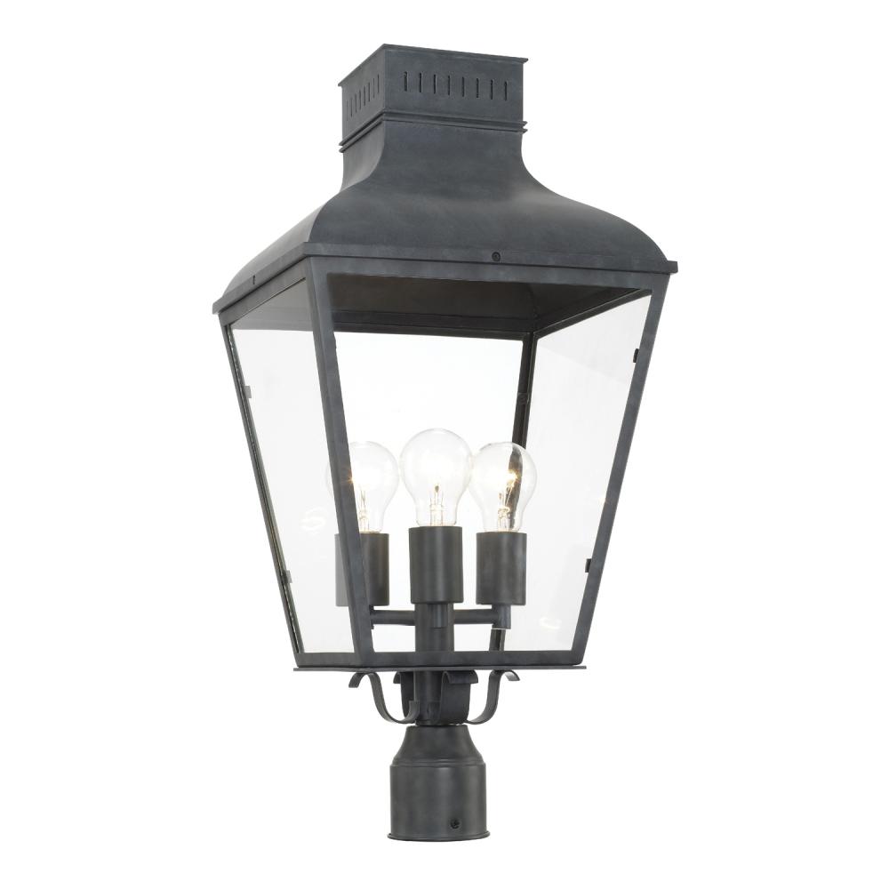 Dumont 12'' Graphite Outdoor Post