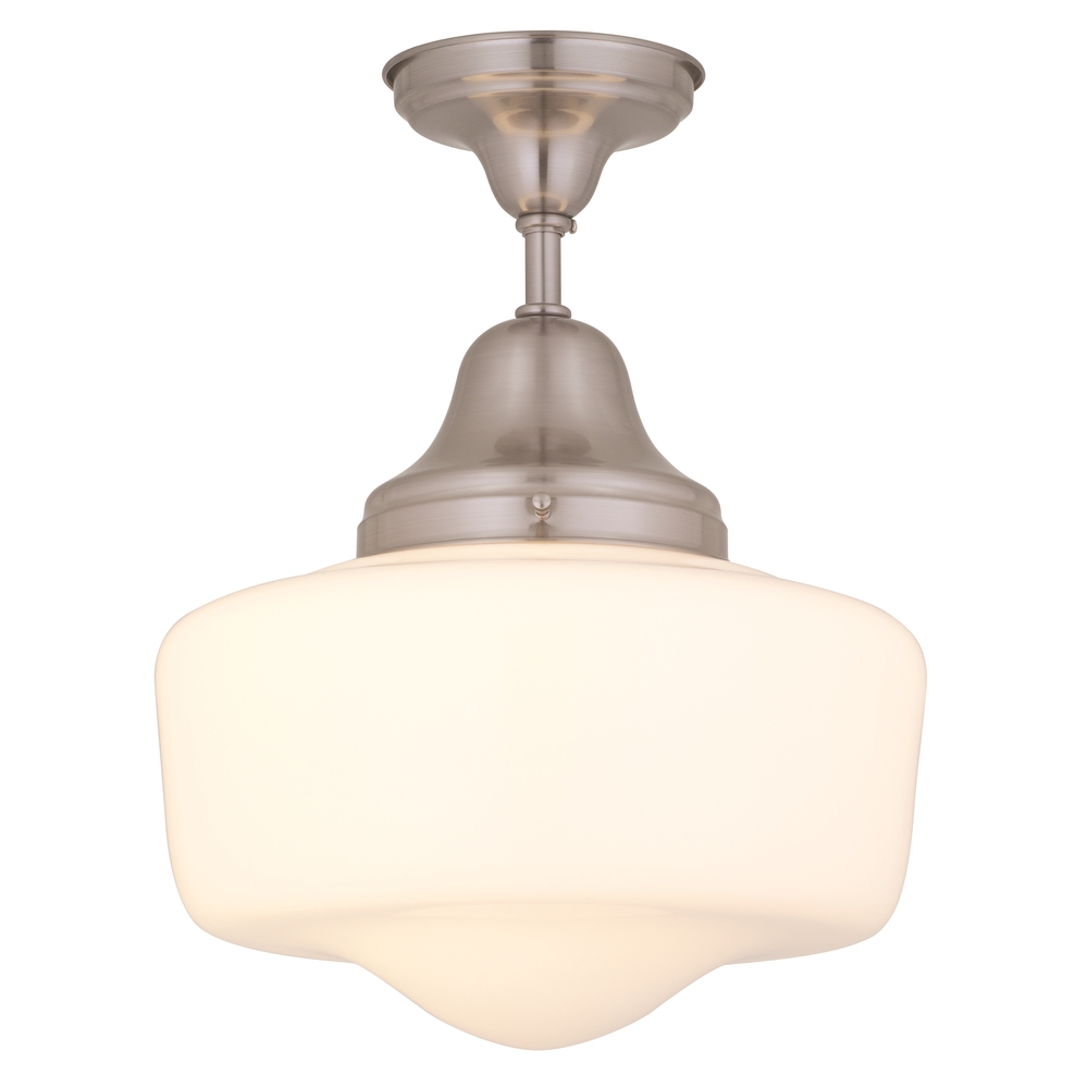 SCHOOLHOUSE SEMI FLUSH MOUNT