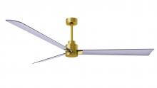 Matthews Fan Company AK-BRBR-BN-72 - Alessandra - Brushed Brass - Brushed Nickel Blades - 72" Blades - 10" Downrod