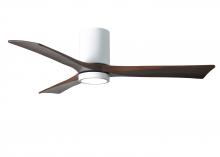 Matthews Fan Company IR3HLK-WH-WA-52 - Irene-3HLK-52" Three Blade Flush Mount Paddle Fan-5CCT Integrated LED-Gloss White Finish