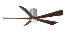 Matthews Fan Company IR5HLK-BN-WA-60 - Irene - 5HLK - Brushed Nickel - Walnut Tone Blades - 60" Blades