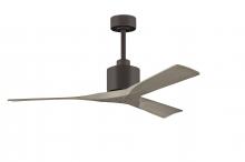 Matthews Fan Company NK-TB-GA-52 - Nan 6-speed ceiling fan in Textured Bronze finish with 52” solid gray ash tone wood blades