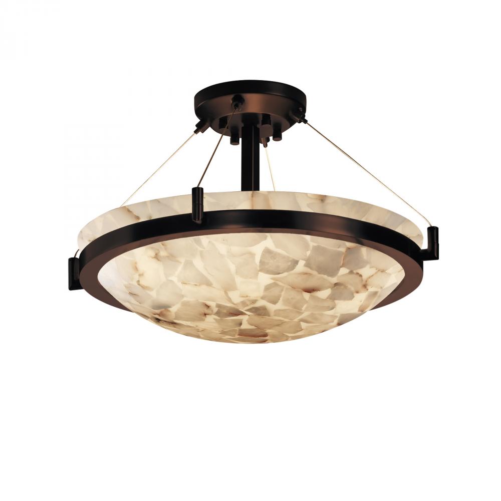 18" LED Semi-Flush Bowl w/ Ring