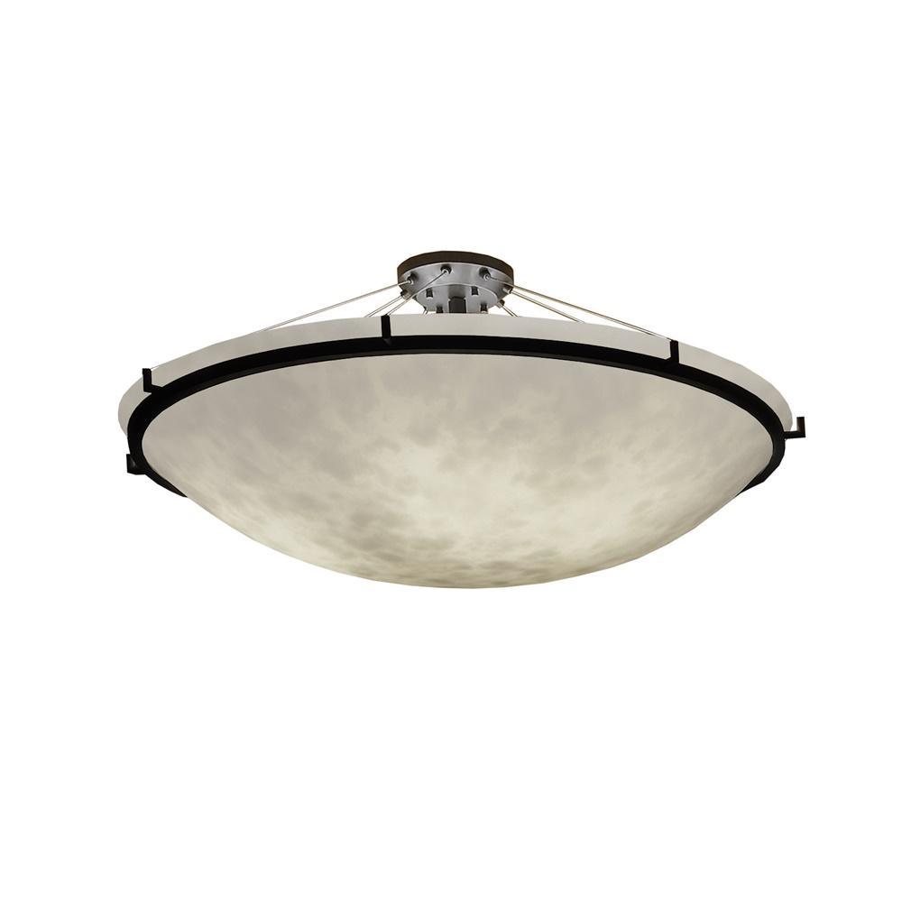 48" Round Semi-Flush Bowl w/ Ring