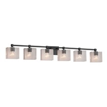 Justice Design Group FSN-8426-55-SEED-MBLK - Tetra 6-Light Bath Bar