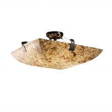 Justice Design Group ALR-9632-25-MBLK-LED5-5000 - 24" LED Semi-Flush Bowl w/ Tapered Clips