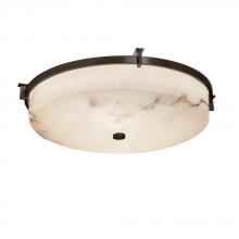 Justice Design Group FAL-8987-DBRZ - Era 21" Round Flush-Mount