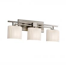 Justice Design Group FSN-8703-30-RBON-NCKL - Aero 3-Light Bath Bar