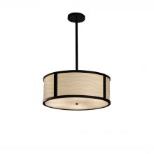 Justice Design Group PNA-9541-WAVE-DBRZ - Tribeca 18" Drum Pendant