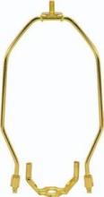 Satco Products Inc. 90/2522 - Light Duty Harp; Polished Brass Finish; 15" Height; 1/8 IP Saddle; 1/4-27 Thread; 125 Carton