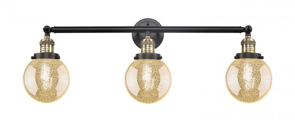 Beacon - 3 Light - 30 inch - Black Antique Brass - Bath Vanity Light