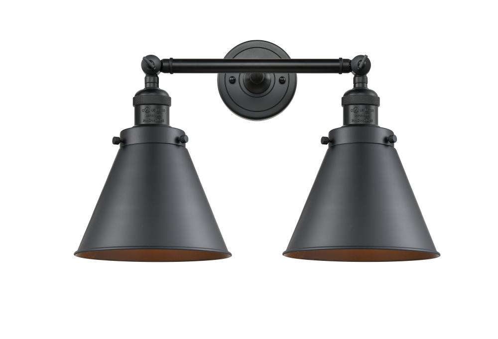 Appalachian - 2 Light - 18 inch - Matte Black - Adjustable Bath Vanity Light