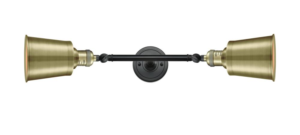 Addison - 2 Light - 5 inch - Black Antique Brass - Adjustable Bath Vanity Light