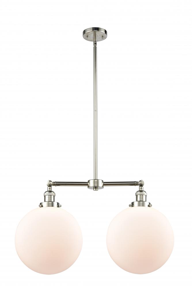 Beacon - 2 Light - 27 inch - Polished Nickel - Stem Hung - Adjustable Island Light