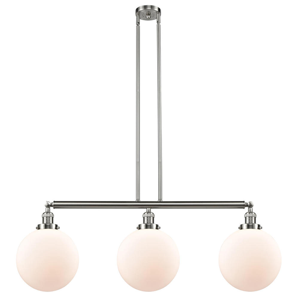 Beacon - 3 Light - 42 inch - Brushed Satin Nickel - Stem Hung - Adjustable Island Light